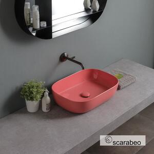 Scarabeo Glam 1804 Peach Glossy 56x39 - Επιτραπέζιος νιπτήρας