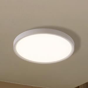 Lindby Smart LED φωτιστικό οροφής Deika, Ø 40 cm, λευκό, Tuya, ρυθμιζόμενος, Λευκό, Σαλόνι / τραπεζαρία, Πλαστικό, σύγχρονο