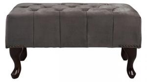 ΤΑΜΠΟΥΡΕ ΥΠΟΠΟΔΙΟ HM226.10 ΓΚΡΙ ΒΕΛΟΥΔΟ T.CHESTERFIELD EMMA 80x46x42Y εκ