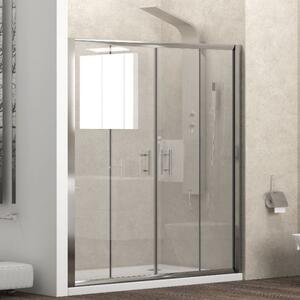 Karag New Flora 600 Clear 160 - Καμπίνα Από Τοίχο Σε Τοίχο (160-163x180 cm)