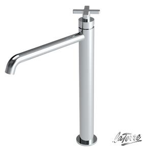 La Torre Elle Cross Chrome 38016 – Μπαταρία επιτραπέζιου νιπτήρα