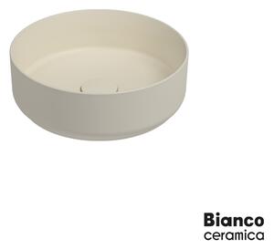 Bianco Ceramica Etna 33036 Ivory Matt 36x36 - Επιτραπέζιος νιπτήρας