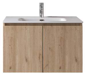 Furnibath Madrid 80 Base Walnut - Βάση Επίπλου Με Νιπτήρα (81x46 cm)