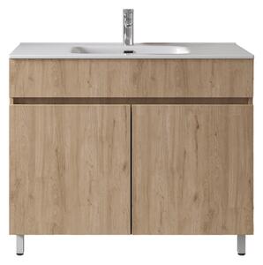 Furnibath Toledo 100 Base Walnut - Βάση Επίπλου Με Νιπτήρα (101x46 cm)