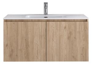 Furnibath Madrid 100 Base Walnut - Βάση Επίπλου Με Νιπτήρα (101x46 cm)