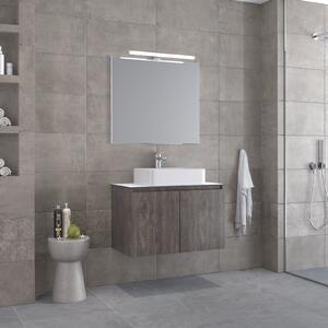 Furnibath Madrid 80 Grey Top-2 - Έπιπλο Μπάνιου Με Καθρέπτη