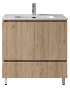 Furnibath Malaga 80 Base Walnut - Βάση Επίπλου Με Νιπτήρα (81x46 cm)