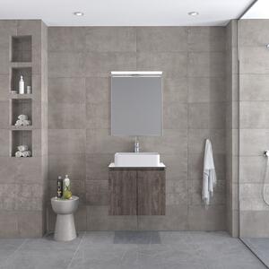 Furnibath Madrid 60 Grey Top-2 - Έπιπλο Μπάνιου Με Καθρέπτη