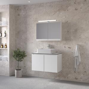 Furnibath Madrid 80 White Top - Έπιπλο Μπάνιου Με Κρυφοντούλαπο