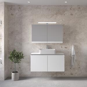 Furnibath Madrid 100 White Top - Έπιπλο Μπάνιου Με Κρυφοντούλαπο