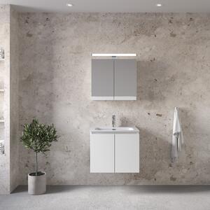 Furnibath Madrid 60 White - Έπιπλο Μπάνιου Με Νιπτήρα & Κρυφοντούλαπο