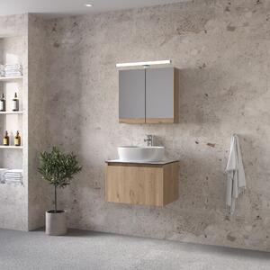 Furnibath Sevilla 60 Walnut Top - Έπιπλο Μπάνιου Με Κρυφοντούλαπο