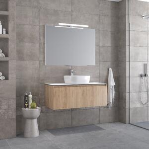 Furnibath Sevilla 100 Walnut Top-2 - Έπιπλο Μπάνιου Με Καθρέπτη