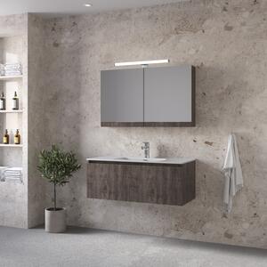 Furnibath Sevilla 100 Grey - Έπιπλο Μπάνιου Με Νιπτήρα & Κρυφοντούλαπο