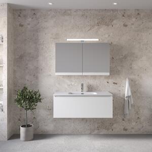 Furnibath Sevilla 100 White - Έπιπλο Μπάνιου Με Νιπτήρα & Κρυφοντούλαπο