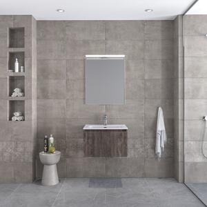 Furnibath Sevilla 60 Grey 2 - Έπιπλο Μπάνιου Με Νιπτήρα & Καθρέπτη