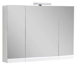 Lyra 100 White Matt - Καθρέπτης Μπάνιου Με Ντουλάπι (100x14x70)