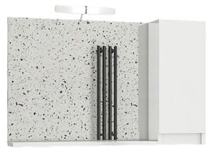 Drop Senso White Gloss 85 - Καθρέπτης Με Δεξί Ντουλάπι (80x15x65)