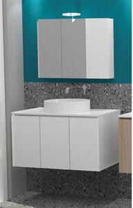 Drop Verona 90 Top White Gloss - Πάγκος με Νιπτήρα & Κρυφοντουλαπο