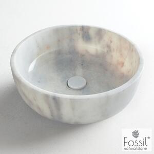 Fossil Thalo Marble DR33 Carrara Nuovo 33x33 - Επιτραπεζιος Μαρμαρινος Νιπτηρας