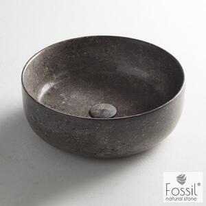 Fossil Jetti Marble MR33 Grey 33x33 - Επιτραπεζιος Μαρμαρινος Νιπτηρας