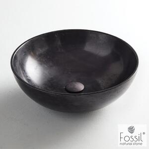 Fossil Cireo Marble MR45 Black 45x45 - Επιτραπεζιος Μαρμαρινος Νιπτηρας