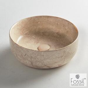 Fossil Jetti Marble MR33 Beige 33x33 - Επιτραπεζιος Μαρμαρινος Νιπτηρας