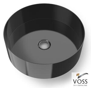 Voss Luna Black Brushed PVD Ø33 - Επιτραπεζιος Μεταλλικος Νιπτηρας