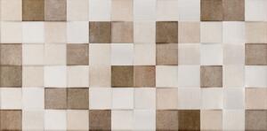 Keros Bronx Cubik Beige 25x50 - Πλακάκι μπάνιου