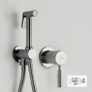 La Torre Flush Mix 12211 Inox Finish - Σύστημα μπιντέ για ζεστό & κρύο νερό