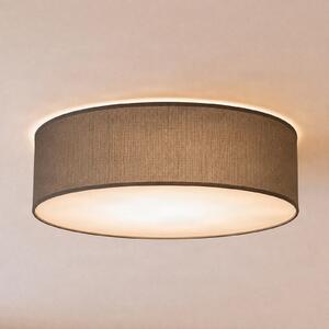 Milagro Lighting Φωτιστικό οροφής Marshall, γκρι, Ø 50 cm, μέταλλο/ρατάν, ρυθμιζόμενος, Γκρι, Σαλόνι / τραπεζαρία, Ξύλο, σύγχρονο