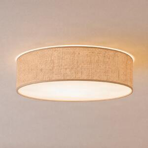 Milagro Lighting Φωτιστικό οροφής Marshall, καφέ, Ø 50 cm, μέταλλο, ρατάν, ρυθμιζόμενος, Καφέ / Σκουριάς, Σαλόνι / τραπεζαρία, Ξύλο, σύγχρονο