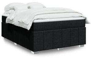 VidaXL Κρεβάτι Boxspring με Στρώμα Μαύρο 160x200 εκ. Υφασμάτινο