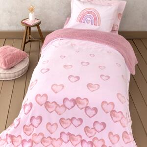 Κουβέρτα Fleece Μονή Με Γουνάκι (160x220) Nima Hearty
