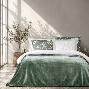 Κουβέρτα Βελουτέ Μονή (160x220) Nima Coperta Forest Green