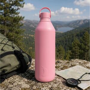 Μπουκάλι Θερμός Series 3 Chilly's με χωρητικότητα 1000ml και διατήρηση θερμοκρασίας 23h ζεστό / 60h κρύο - Lotus Pink