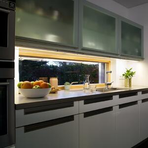 OSRAM LED-Sensor-Unterbauleuchte LINEAR FLAT, 3.000 K ασημί, Μεταλλικό, Κουζίνα, Αλουμίνιο