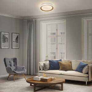 OSRAM Φωτιστικό οροφής LED ORBIS GLORIE λευκό/ξύλο Ø 40cm clickdim, ρυθμιζόμενος, Λευκό, Σαλόνι / τραπεζαρία, Μέταλλο, σύγχρονο