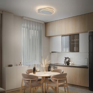 OSRAM Φωτιστικό οροφής LED ORBIS LAYERS, λευκό, 49 x 36 εκ., CCT, ρυθμιζόμενος, Λευκό, Σαλόνι / τραπεζαρία, Μέταλλο, σύγχρονο