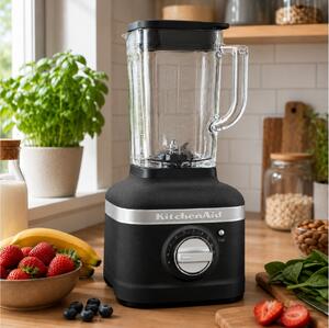 Μπλέντερ KitchenAid Artisan K400 5KSB4026EBK με ισχύ 1200W, χωρητικότητα 1.4L, 5 ταχύτητες και λειτουργία Pulse - Cast Iron Black