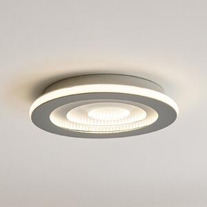 OSRAM Φωτιστικό οροφής LED ORBIS SPIRAL, Ø 37 cm, γκρι, clickdim, ρυθμιζόμενος, Γκρι, Σαλόνι / τραπεζαρία, Μέταλλο, σύγχρονο