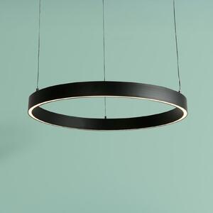 Searchlight Κρεμαστό φωτιστικό LED Layla, μαύρο, Ø 64 cm CCT, ρυθμιζόμενο σε ύψος, ρυθμιζόμενος, Μαύρο, Σαλόνι / τραπεζαρία, Μέταλλο, σύγχρονο