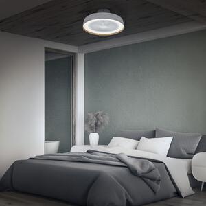 OSRAM Ανεμιστήρας οροφής LED ENCAPSULATE, Ø 48 cm, λευκός, CCT, ρυθμιζόμενος, Λευκό, Σαλόνι / τραπεζαρία, Πλαστικό, σύγχρονο
