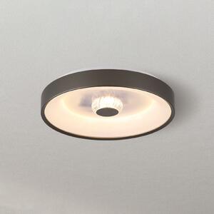 Searchlight Φωτιστικό οροφής LED Polka, μπεζ/λευκό, Ø 38 cm, σίδερο/ακρυλικό, ρυθμιζόμενος, Καφέ / Σκουριάς, Σαλόνι / τραπεζαρία, Μέταλλο, σύγχρονο