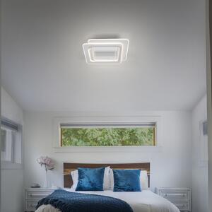 OSRAM Ανεμιστήρας οροφής LED GRILL 55x55 εκ. λευκός με τηλεχειριστήριο, ρυθμιζόμενος, Λευκό, Σαλόνι / τραπεζαρία, Μέταλλο, σύγχρονο