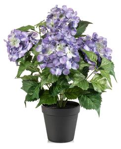 Τεχνητό Λουλούδι Σε Γλάστρα 40εκ. Emerald Hydrangea Purple 433402