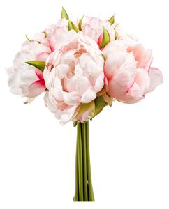 Τεχνητό Μπουκέτο Λουλουδιών 24εκ. Emerald Peony Pink 420175