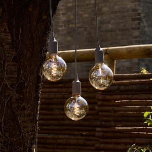 OSRAM Αλυσίδα λαμπτήρων ENDURA DECOR, γκρι, 7 m, 3 λαμπτήρες, IP44, Γκρι, Πλαστικό