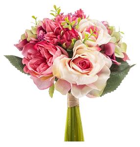 Τεχνητό Μπουκέτο Λουλουδιών 28εκ. Emerald Rose Pink 435305