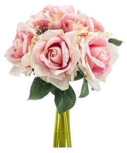 Τεχνητό Μπουκέτο Λουλουδιών 28εκ. Emerald Rose Pink 435312